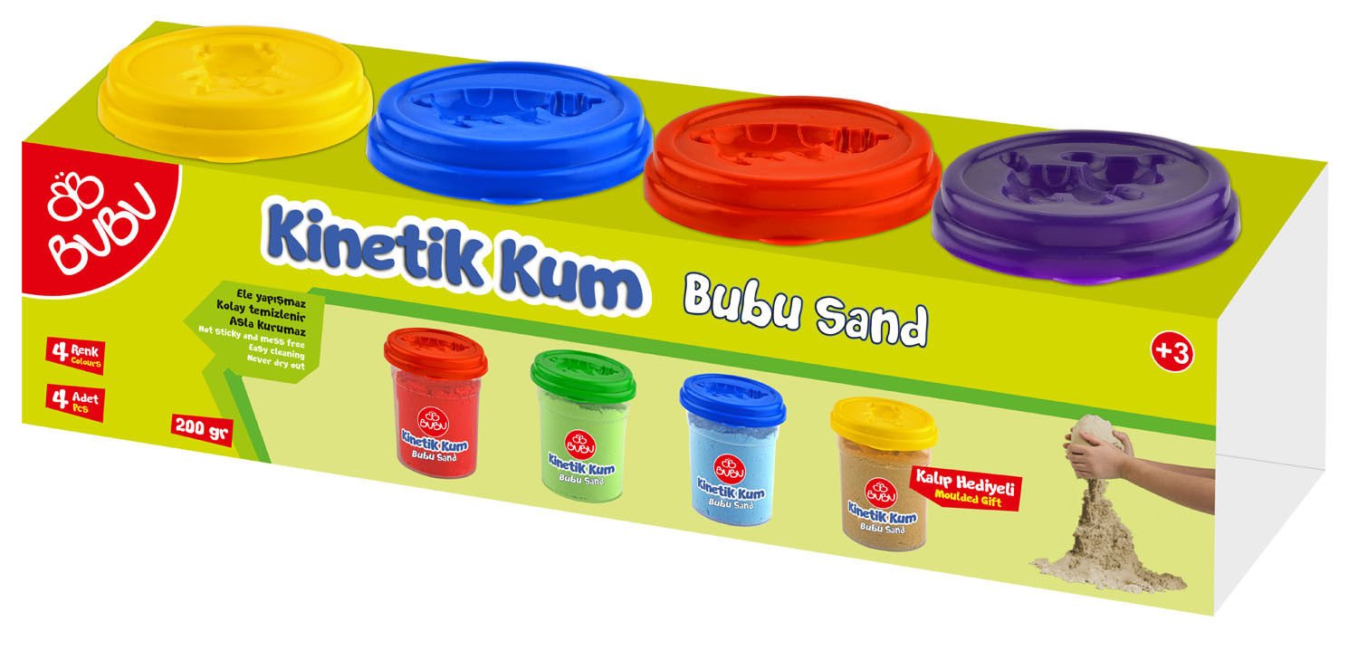 Bu-Bu Kinetik Kum Bardak 4lü KU0049