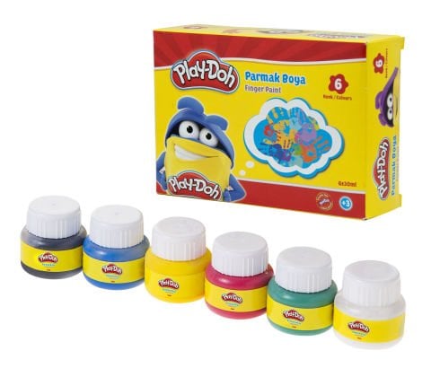 Play-Doh 6 Renk Parmak Boya PR001