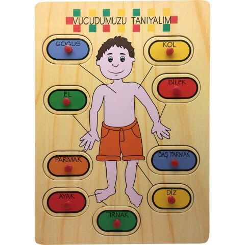 BuBu Ahşap Puzzle Vücut Parçaları AP0084