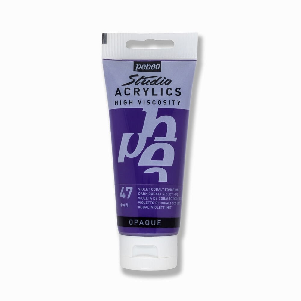 Pebeo Acrylic Studio 100 Ml 47 Dark Cobalt Violet