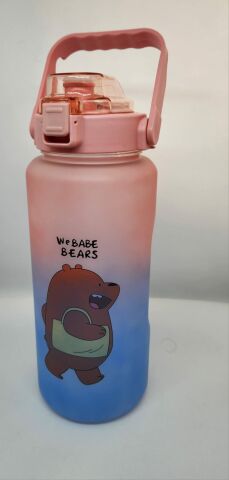 Quokkka Pembe-Mavi Çift Başlık We Babe Bears 2000litre Matara