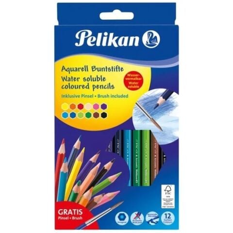 Pelikan Aquarell Kuru Boya 12 Li Kutu