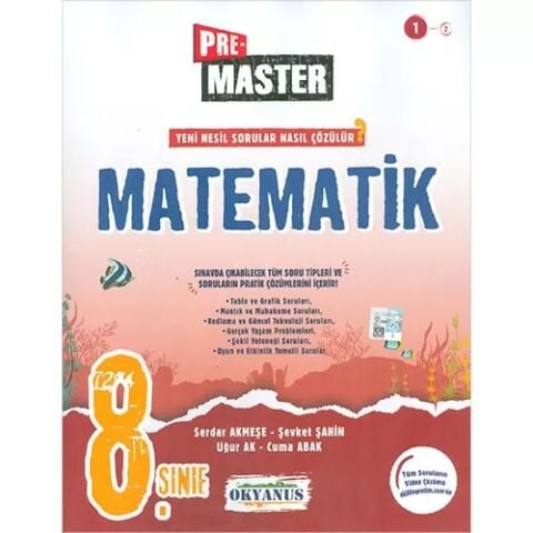 Okyanus Yayıncılık 8.Sınıf Pre Master Matematik Soru Bankası