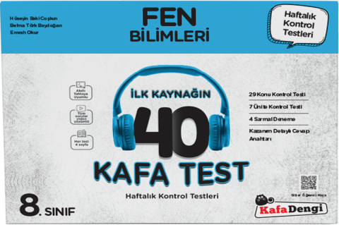 Kafa Dengi Yayınları 8. Sınıf Fen Bilimleri 40 Kafa Test