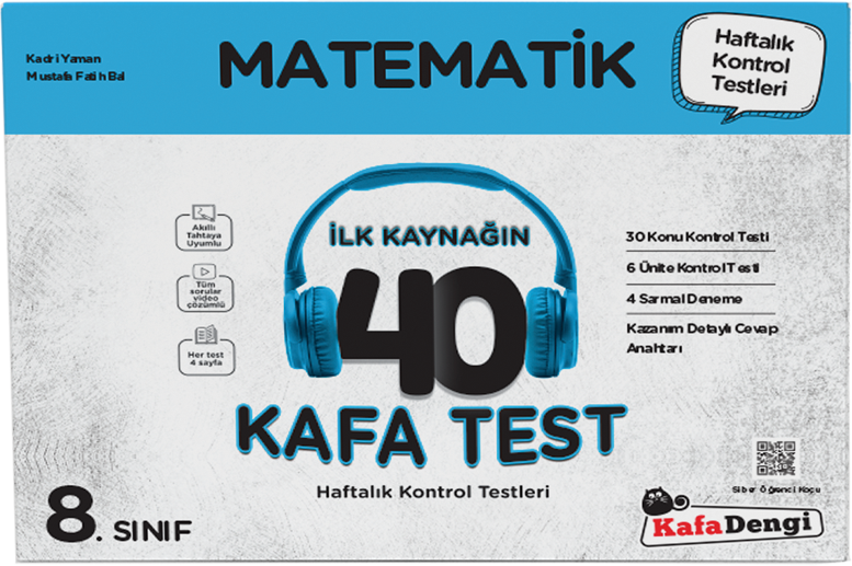 Kafa Dengi Yayınları 8. Sınıf Matematik 40 Kafa Test