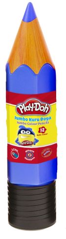 Play-Doh 12 Renk Jumbo Kuruboya Plastik Tüp Ku020