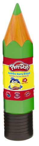 Play-Doh 12 Renk Jumbo Kuruboya Plastik Tüp Ku020