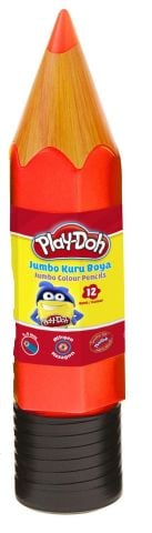 Play-Doh 12 Renk Jumbo Kuruboya Plastik Tüp Ku020