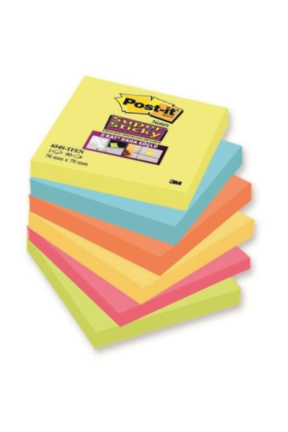 Super Sticky Not, Tutti Frutti Serisi, 6lı paket, 90 yaprak, 76x76mm