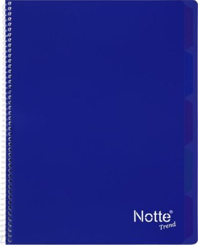 Notte Trend Plastik Kapak A4 120 Yaprak Kareli Spiralli Defter