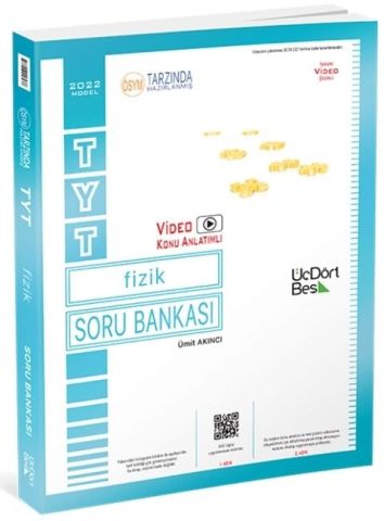 ÜçDörtBeş Yayınları 2022 TYT Fizik Soru Bankası