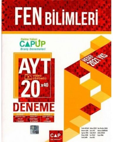 Çap Yayınları AYT Fen Bilimleri 20 x 40 Up Deneme