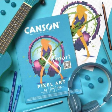 Canson XSMART PIXEL ART A4 120G 40 Sayfa