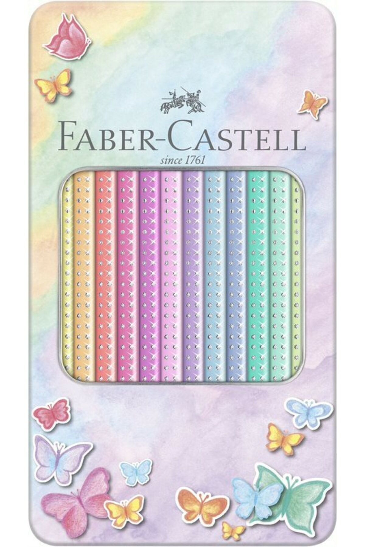 Faber-castell Parlak Pastel Renkli 12'li Boya Kalemi