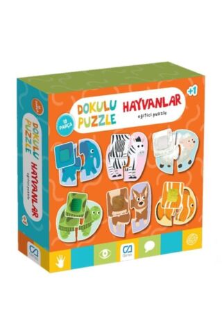 Dokulu Puzzle Hayvanlar 18 Parça