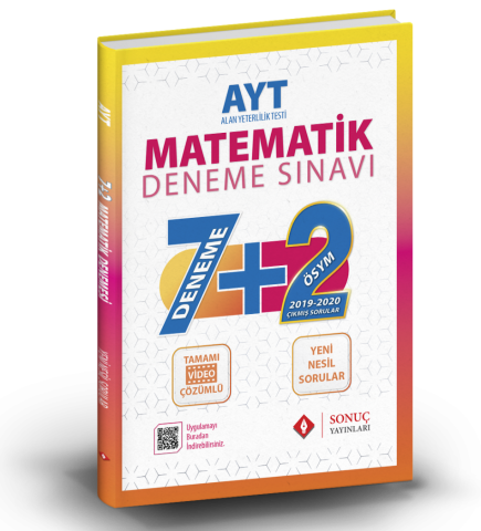 Sonuç Yayınları AYT Matematik 7+2 Deneme Sınavı
