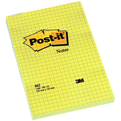 Post-it Not Kareli Sarı 100 Yp 102x152mm 662