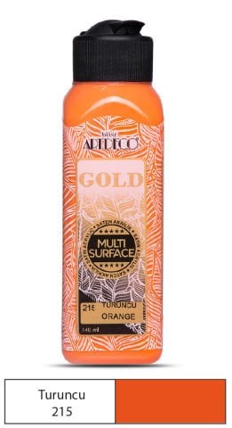 Artdeco Gold Multi-Surface Akrilik Boya 140ml Turuncu 215