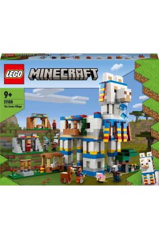 ® Minecraft® Lama Köyü 21188 - 9 Yaş ve Üzeri Çocuklar için Oyuncak Yapım Seti (1252 Parça)