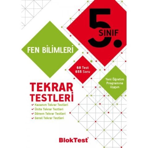 Bloktest Yayınları 5.Sınıf Fen Bilimleri Tekrar Testleri