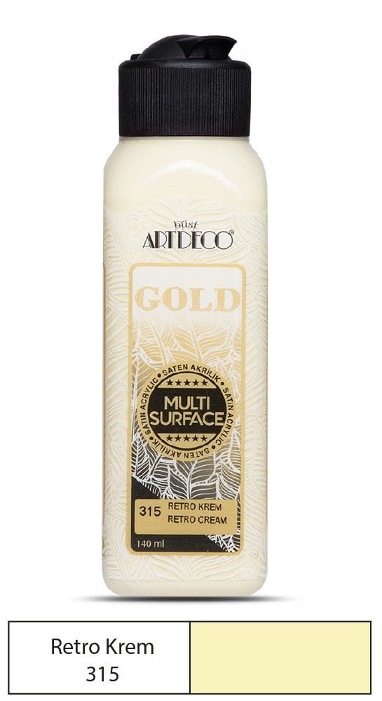 Artdeco Gold Multi-Surface Akrilik Boya 140ml Retro Krem 315