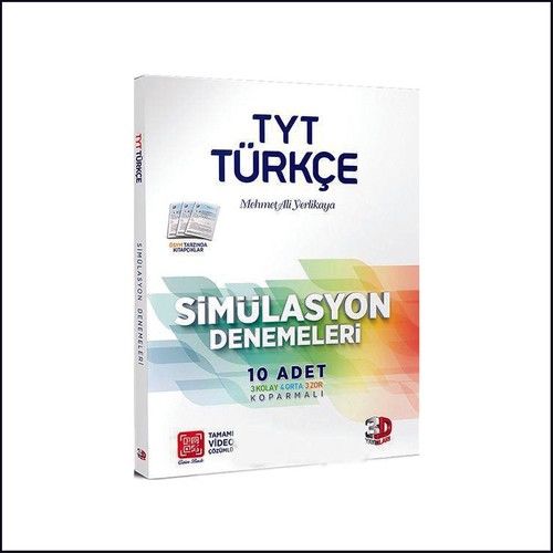 3D Yayınları TYT Türkçe Video Çözümlü Simülasyon Denemeleri