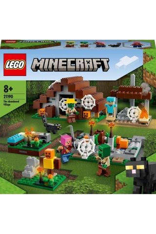 ® Minecraft® Terk Edilmiş Köy 21190 - 8 Yaş ve Üzeri Çocuklar için Oyuncak Yapım Seti(422 Parça)