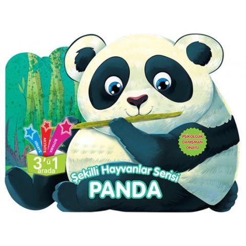 Parıltı Yayınları Şekilli Hayvanlar Serisi - Panda