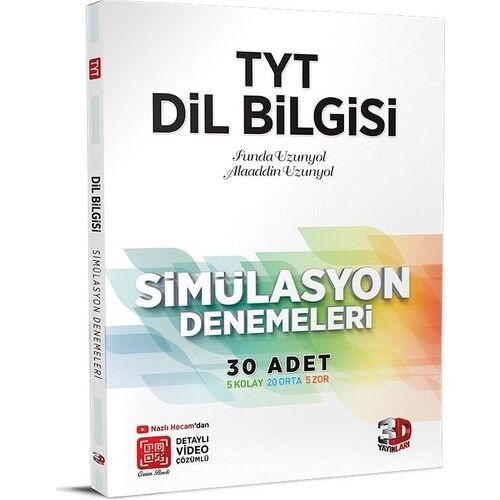 3D Yayınları TYT Dil Bilgisi Simülasyon Denemeleri Detaylı Video Çözümlü