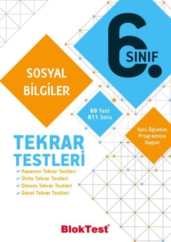 Bloktest Yayınları 6. Sınıf Sosyal Bilgiler Tekrar Testleri