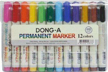 Dong-A Permanent Markör 12 Renk Set 239314