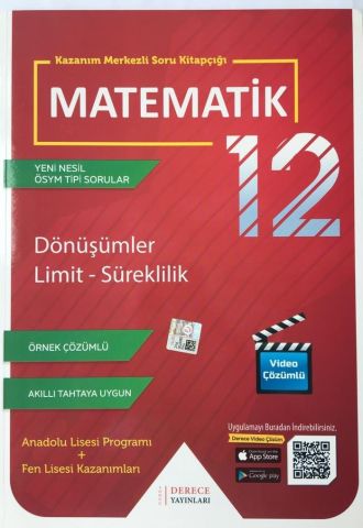 Sonuç Derece Yayınları 12.Sınıf Dönüşümler Limit Süreklilik