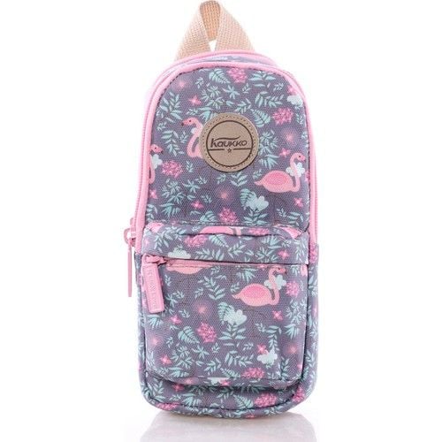 Kaukko K2248 Flamingo Nature Jr Bag Kalem Çantası Grey