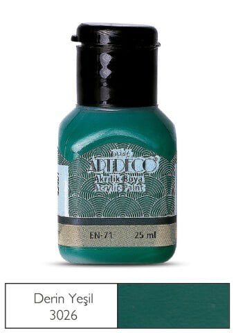 Artdeco Akrilik Boya 25ml Derin Yeşil 3026