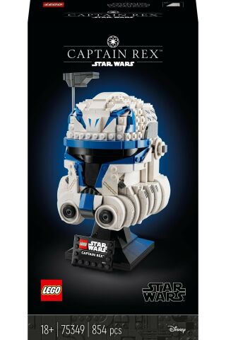 ® Star Wars™ Yüzbaşı Rex™ Kaskı 75349 - Yetişkinler için Koleksiyonluk Yapım Seti (854 Parça)