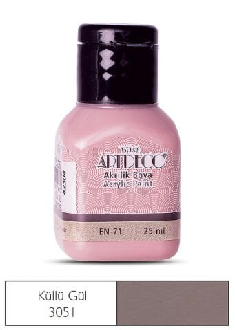 Artdeco Akrilik Boya 25ml Küllü Gül 3051