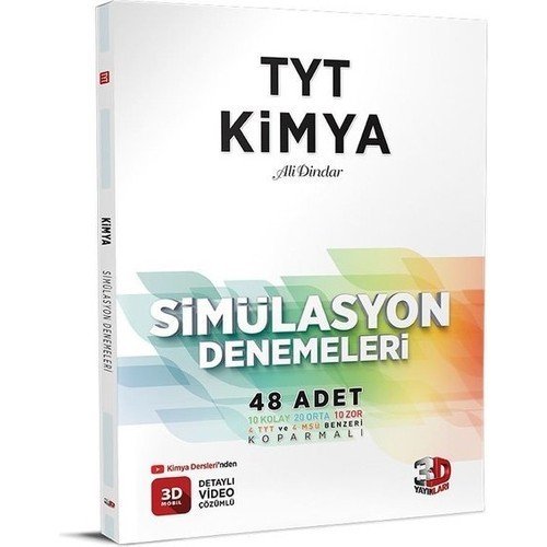 3D Yayınları TYT 3D Sımulasyon Kımya Denemelerı