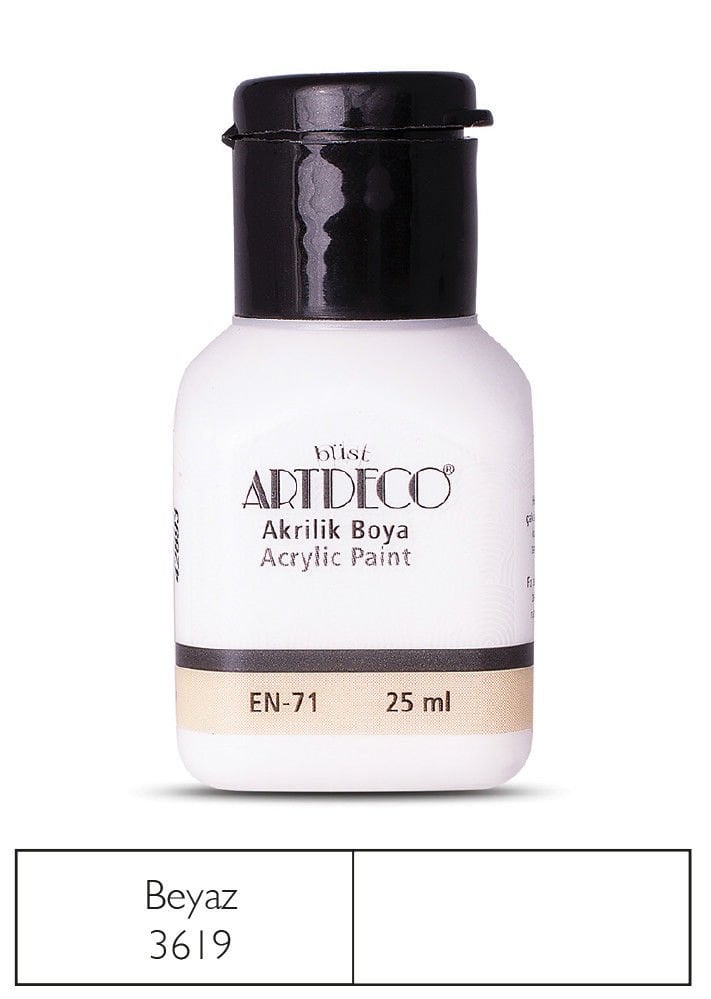 Artdeco Akrilik Boya 25ml Beyaz 3619