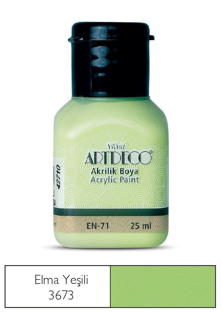 Artdeco Akrilik Boya 25ml Elma Yeşili 3673