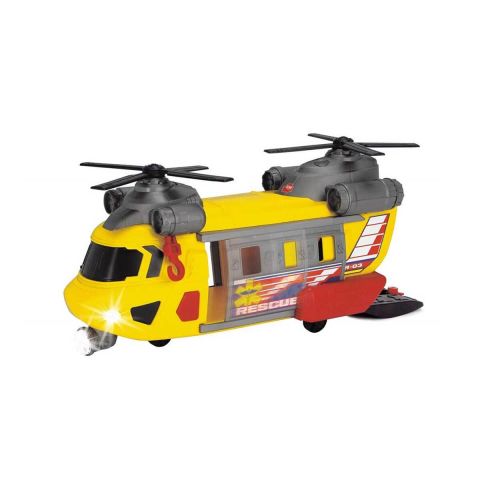 Ceren Dickie Toys Çift Pervaneli Sesli Işıklı Kurtarma Helikopteri Oyuncak 30cm