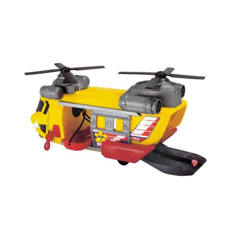 Ceren Dickie Toys Çift Pervaneli Sesli Işıklı Kurtarma Helikopteri Oyuncak 30cm