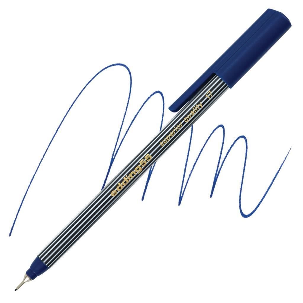 Edding Fine Pen Çeli̇k Mavi̇si̇ (e 55)