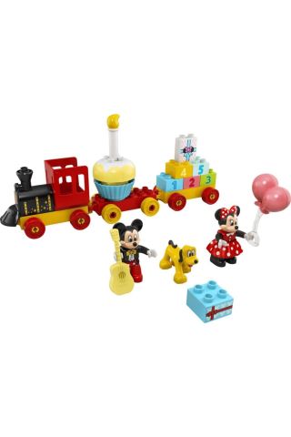 DUPLO® Disney Mickey ve Minnie Doğum Günü Treni 10941  Eğitici Yapım Seti (22 Parça)