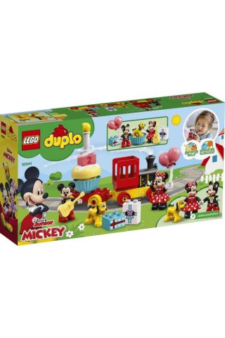 DUPLO® Disney Mickey ve Minnie Doğum Günü Treni 10941  Eğitici Yapım Seti (22 Parça)