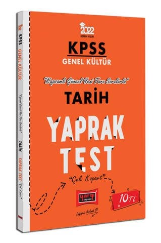 Yargı Yayınları 2022 KPSS Lisans GK Tarih Yaprak Test