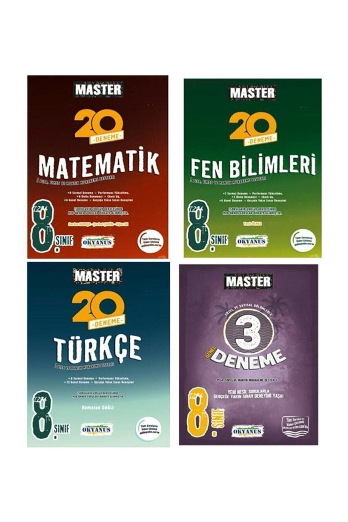 Okyanus 8.sınıf Lgs Master Matematik Fen Türkçe 3 Deneme Seti
