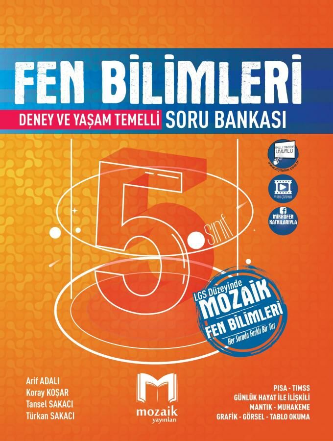 Mozaik Yayınları 5. Sınıf Fen Bilimleri Soru Bankası