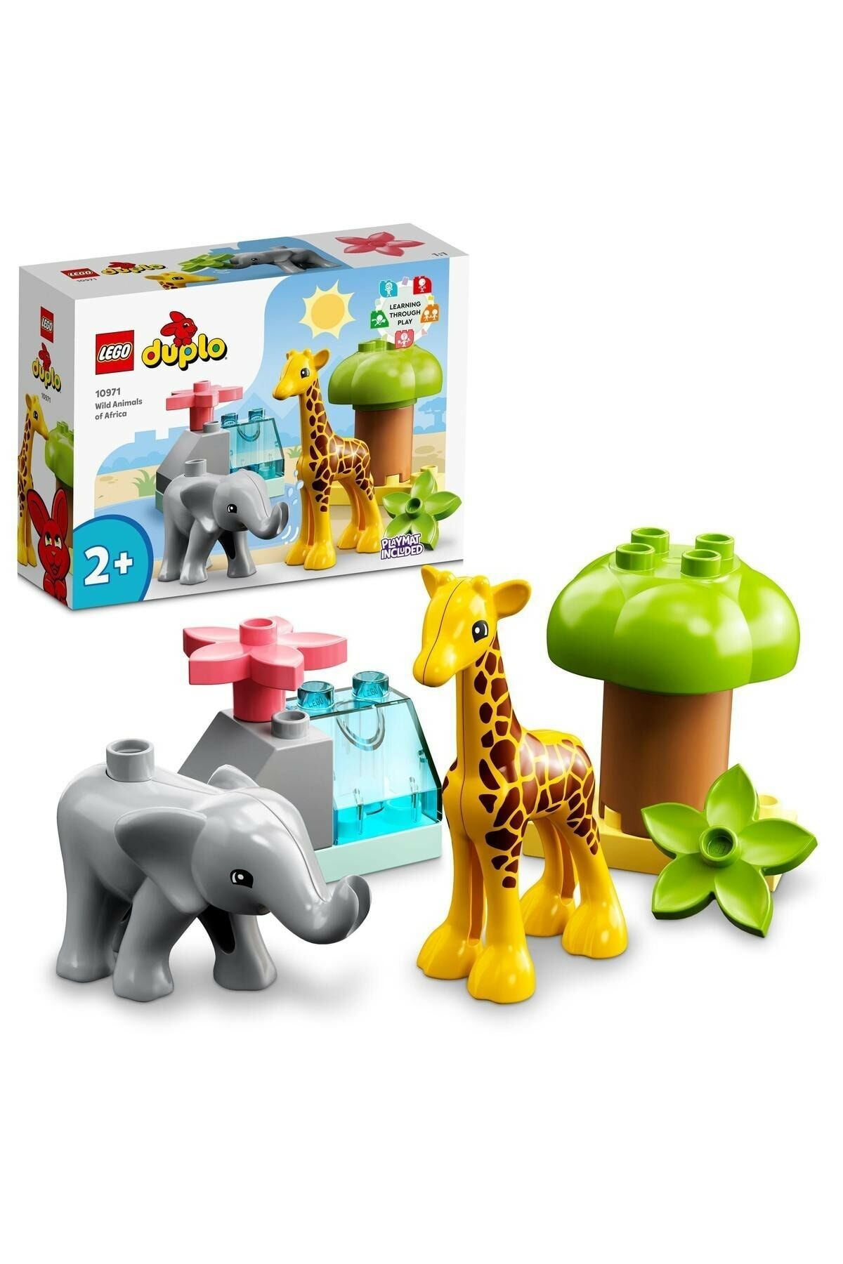 ® DUPLO® Vahşi Afrika Hayvanları 10971 - 2 Yaş ve Üzeri Çocuklar için Yapım Seti (10 Parça)