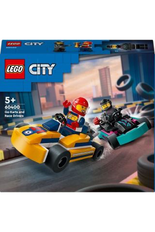 ® City Go-Kartlar ve Yarış Sürücüleri 60400 - Yaratıcı Oyuncak Yapım Seti (99 Parça)
