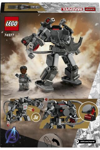 ® Marvel War Machine Robot Zırhı 76277  - 6 Yaş ve Üzeri İçin Yapım Seti (154 Parça)